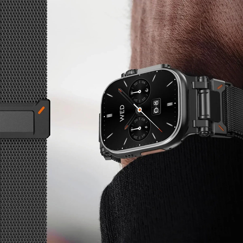 Milanese Titanium Color Band For Apple Watch Ultra 2/1 49mm Series 10 9 8 7 46mm 45mm Magnetic Loop Strap For iWatch 6 5 4 44mm Qme