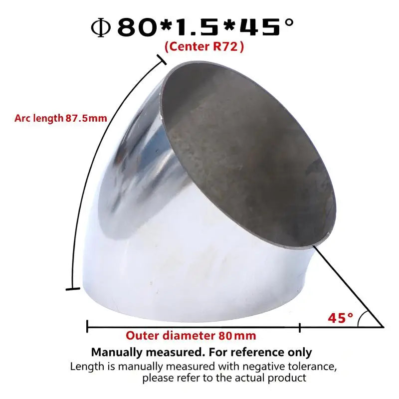 Sanitary Food Grade 45 Degree Weld Elbow 304 Stainless Steel, Polished Butt Weld Pipe Fitting 16-80mm OD Press Fitting Qme A20