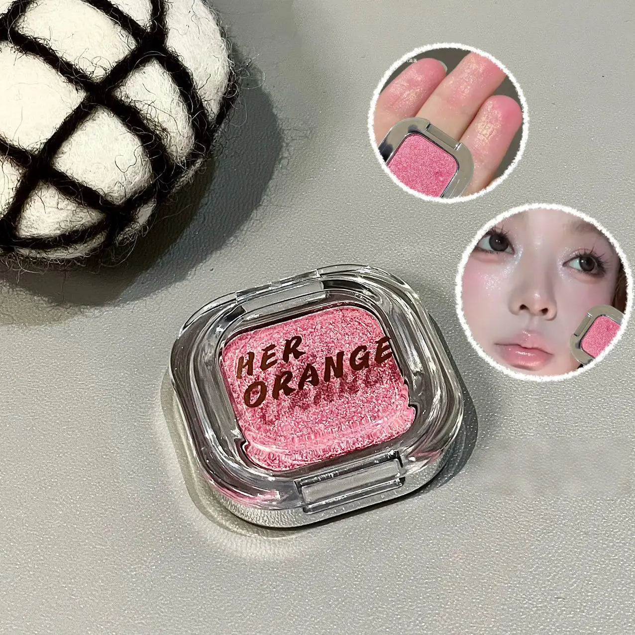 HERORANGE Monochrome Eyeshadow Palette Glitter Glowing Charm Qme