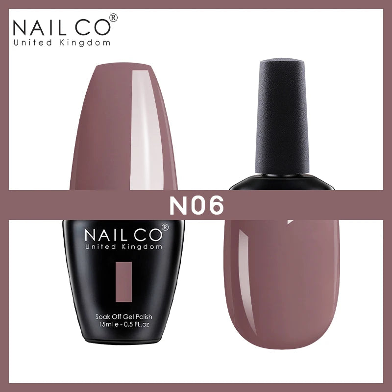 NAILCO Nude Nails Gel Nail Polish UV LED Semi-permant Varnish Hybrid Qme