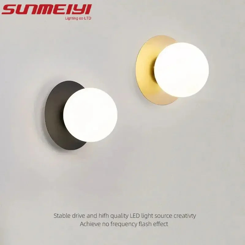 Modern Minimalist and Luxurious Bedroom Bedside Wall Lamp Nordic Minimalist Living Room Background Wall Lamp Staircase Corridor Qme