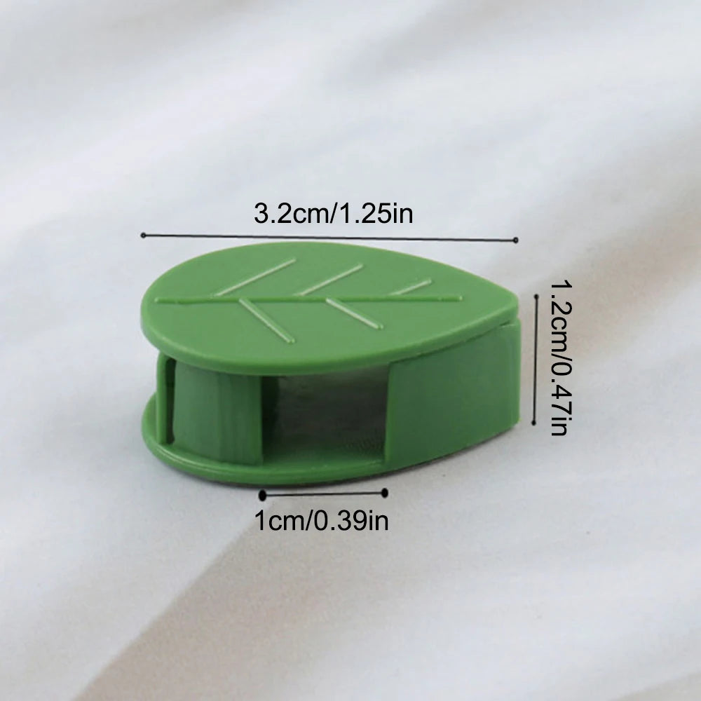 10/20/30Pcs Plant Climbing Wall Fixer Leaf Type Green Plant Invisible Fixing Device Vine Clip Fastener Snap Traction Shaping Qme 10PCs