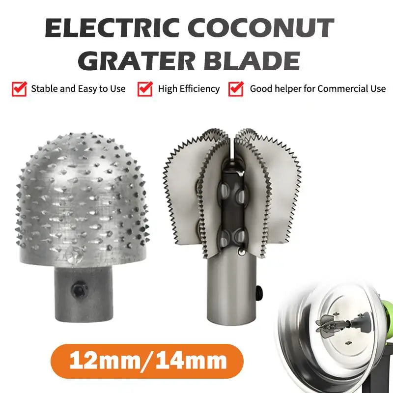 Electric Coconut Grater Head Replacement Heavy Duty 12/14mm Coconut Grater Head Roll Granate Model Coconut Graters Machine Head. Qme