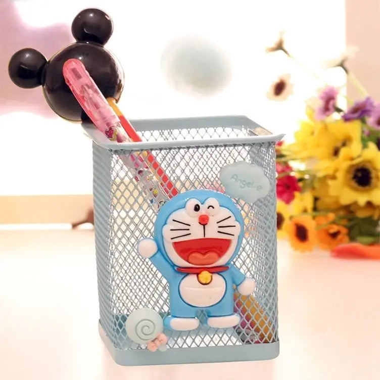 Cute Hello Kitty Metal Desktop Pen Holder Decorative Storage Box Qme 9