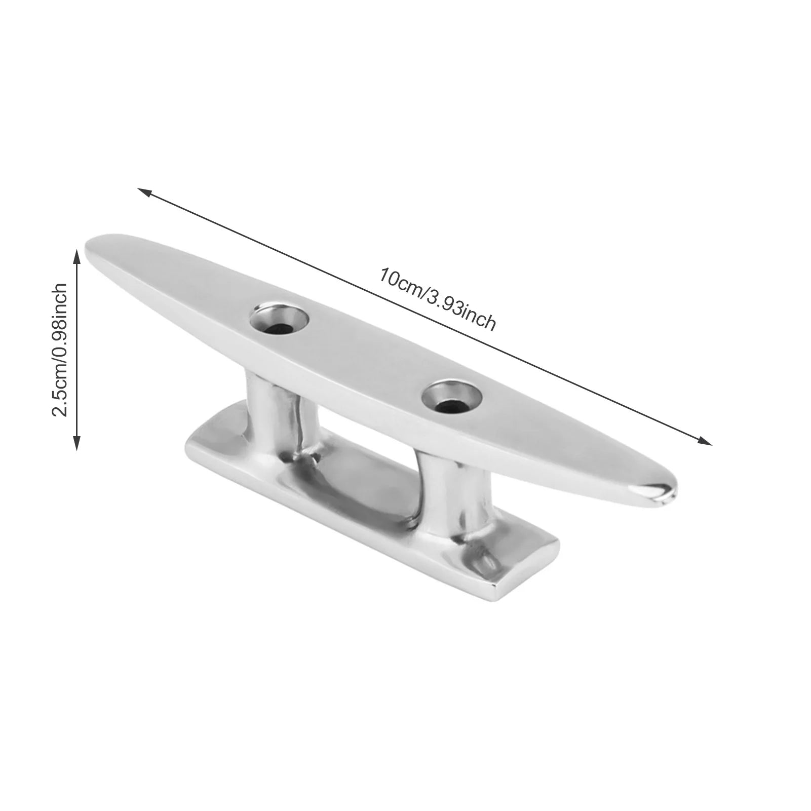 Stainless Boat Cleat 4 Inch Stainless Steel Boat Mooring Dock Deck Rope Cleat for Marine Yacht Boat Mooring Cleat Marine Cleat Qme