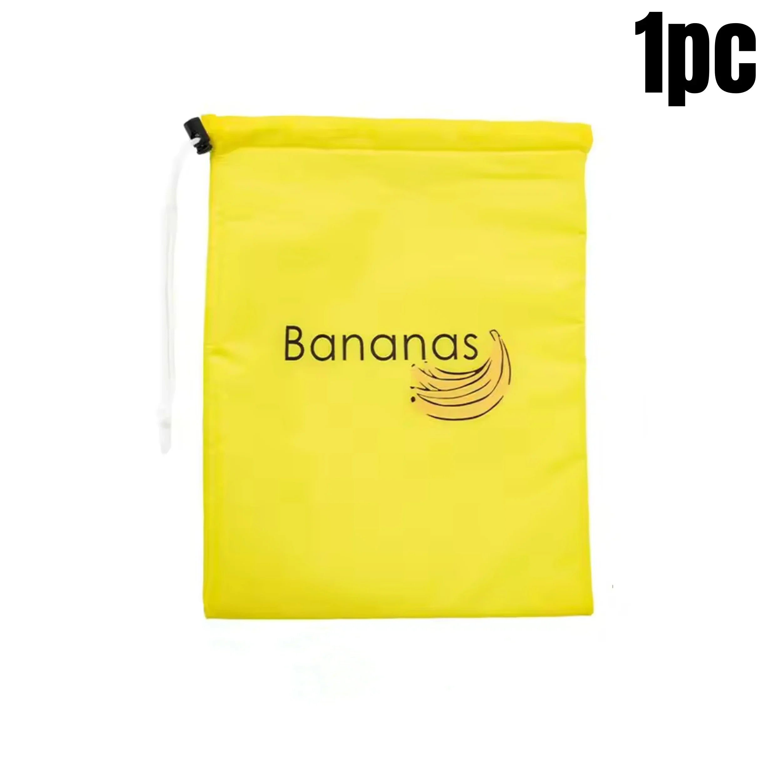 5/3/2/1Pcs Banana Preservation Bag Insulated aluminum film Fruit Vegetable Fresh-keep Pocket Drawstring Food Preservation Bag Qme Yellow-1pcs 1