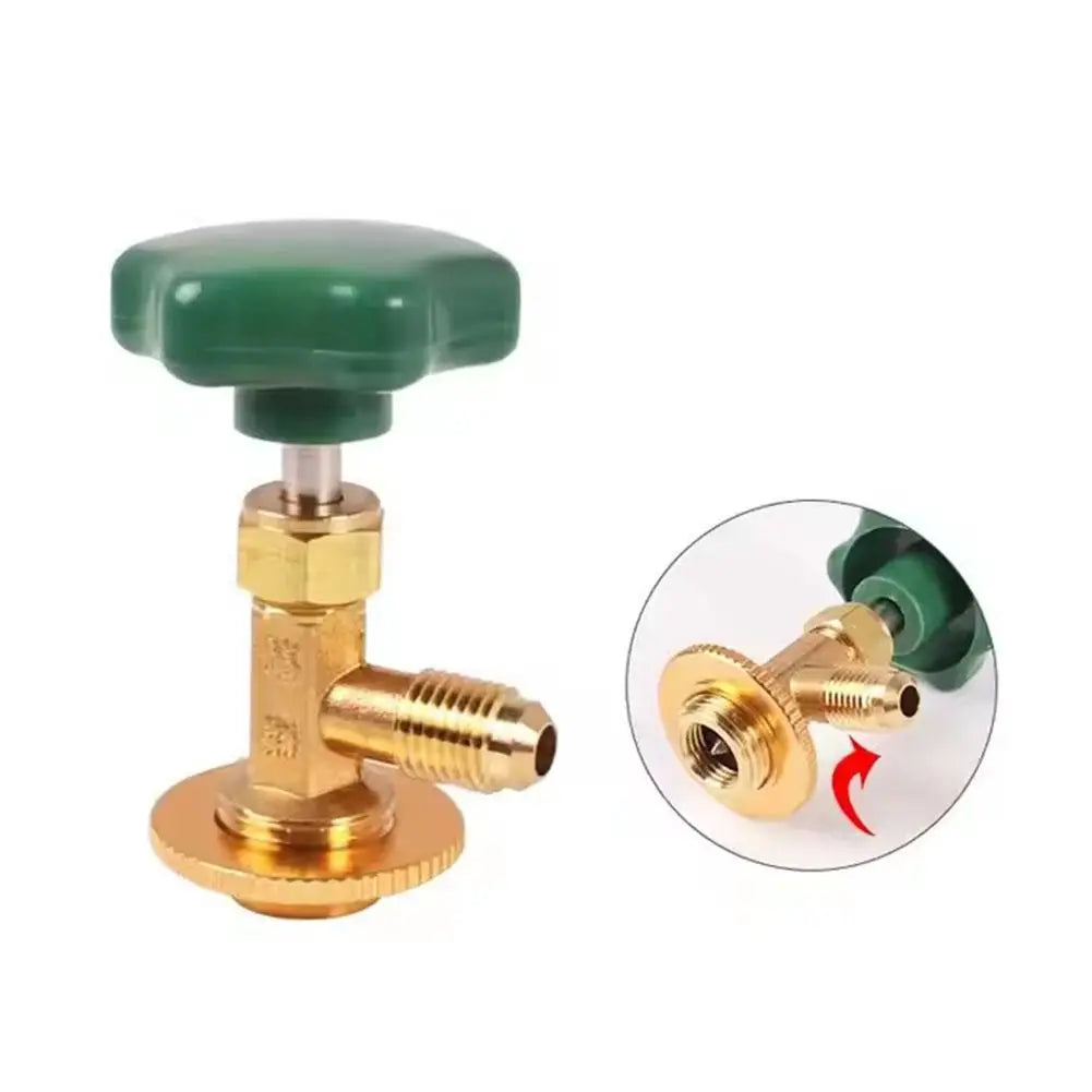 R22 R134a Refrigeration Charging Safety Valve Air Conditioning Refrigerant Safety Liquid Adapter Hand Tool Parts Qme