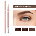 1.5mm Ultra Fine Double-ended Eyebrow Pencil Waterproof Sweat-proof Long Lasting Professional Eye Makeup Cosmetics Qme X1 Caramel