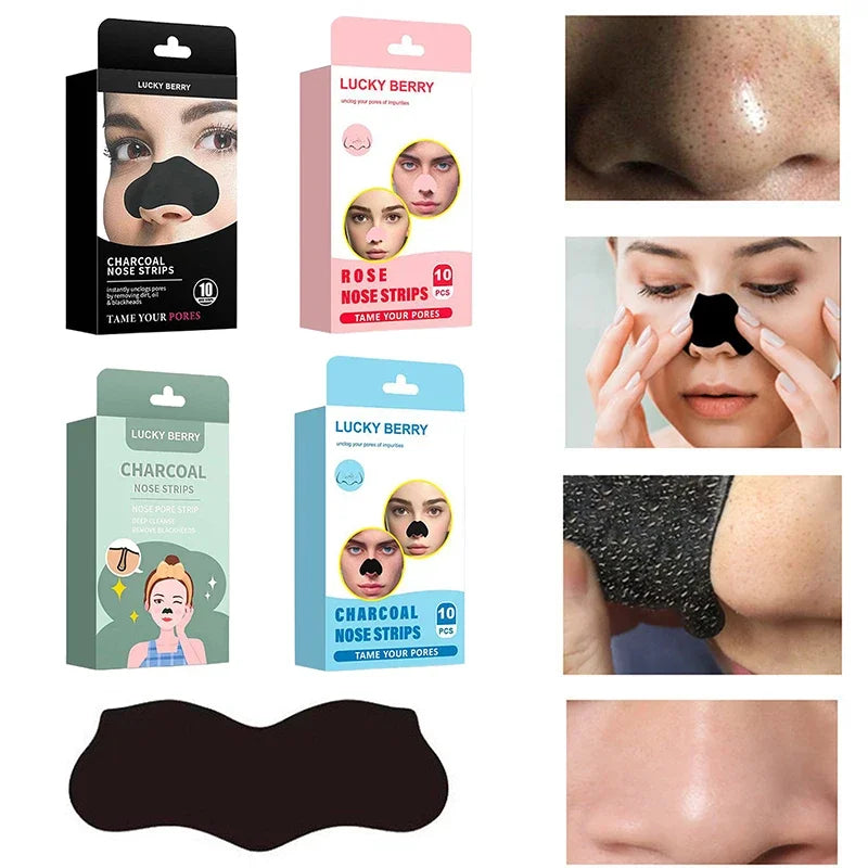Bamboo Charcoal Blackhead Removal Nose Mask Deep Cleaning Pore Acne Qme