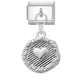 Wholesale Fashion Round Moon Shell Heart Seahorse Italian Charm Link Fit 9mm Stainless Steel DIY Bracelet Jewelry Making Bead Qme Style 2