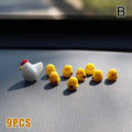 Cute Mini Chickens Car Dashboard Accessories Fun Chicks Rearview Qme B