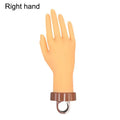 Nail Practice Mannequin Hand Desktop Bracket Soft Flexible Reusable Qme Right hand