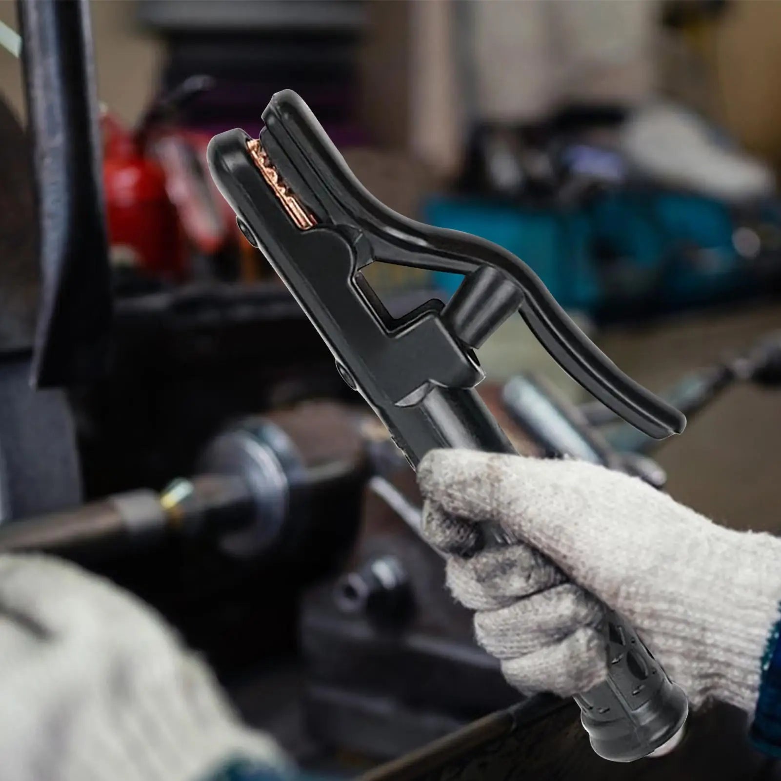 Welding Electrode Holder Clamp Arc Welder Portable Ergonomic Tool Qme China Mainland