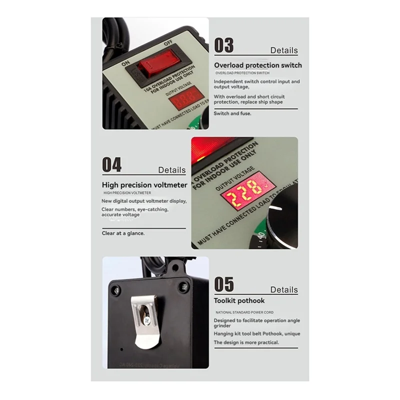 A02F-4000W Variable Voltage Regulator Grinders Controller Speed Controller Frequency Converter Qme