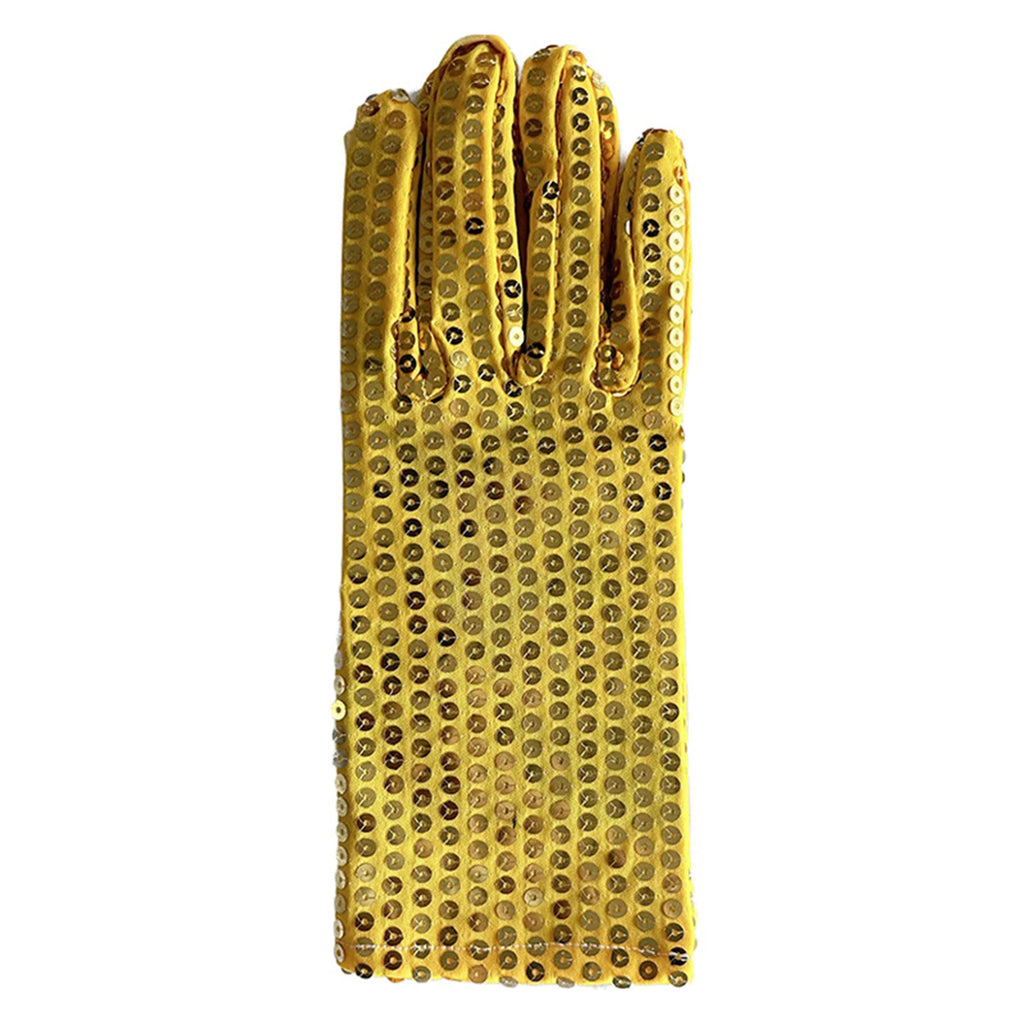 Unisex Creative Sequin Dance Performance Gloves Adult Carnival Clothing Party Accessories Fashionable Stage Decorative Props Qme