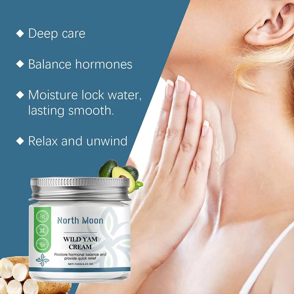 Wild Yam Cream Moisturizing Hydrating Smooth Root Extract Essence Qme