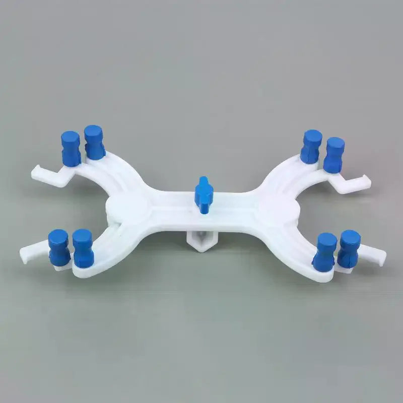 Durable Double Burette Clamp Spring Loaded Plastic Buret Clip Soft Qme
