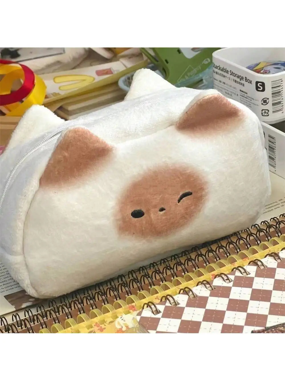 Baking Bread Shaped Cat Pen Bag I Stationery Student Storage Qme