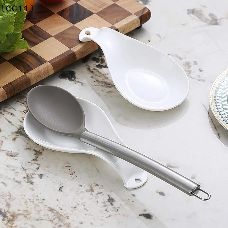 Spoon Rest Large Ceramic Holder Heat-resistant Cooking Dishwasher Qme
