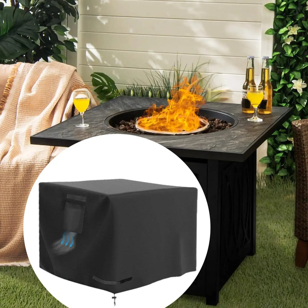 Fire Pit Covers 30 Inch Waterproof Protector Fire Table Covers For Patio Porch Camping Indoor Outdoor Home Yard Qme