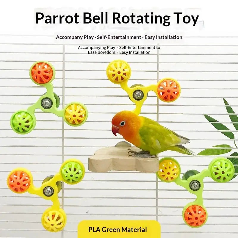 Parrots Rotating Stimulation Entertainment Play Chewing Parrot Toys Qme
