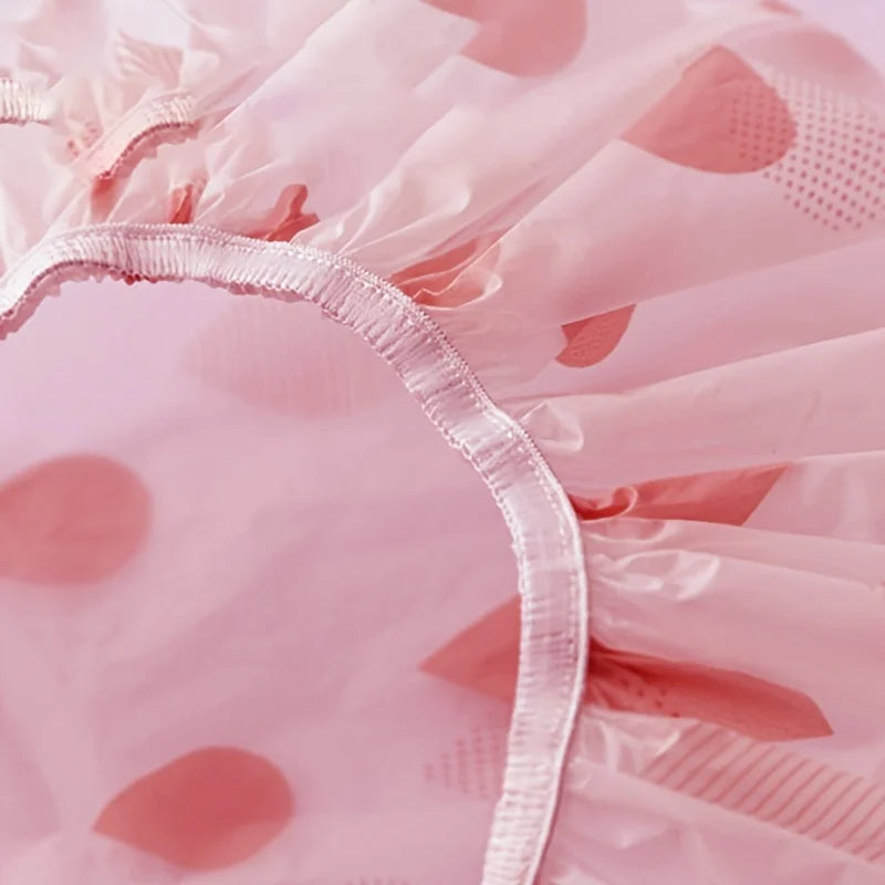 Waterproof Shower Cap Hair Protection During Bathing Qme Pink