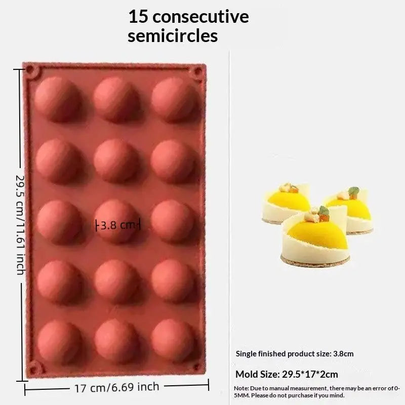 Multiple Round Ball Shape Silicone Molds Cake Decorating Tools Qme 4