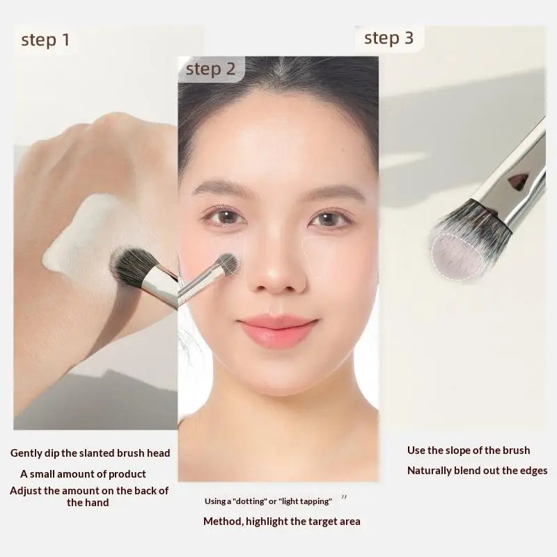 Professional Premium Contour Blusher Brushes Liquid Foundation Shadow Qme