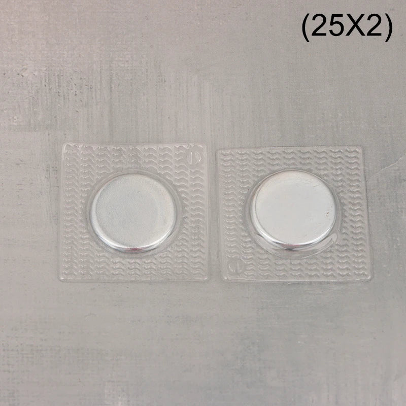 5Pairs PVC Invisible Metal Strong Magnetic Snaps Button Invisible Sew Magnetic Magnet Fastener For Handbag Clothing Qme 25x2
