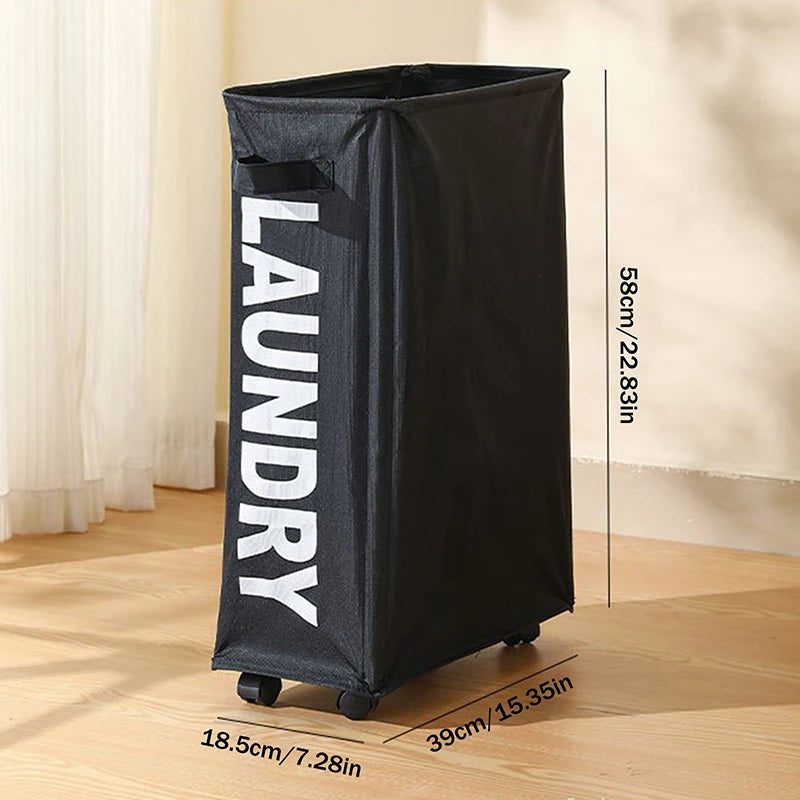 Large Capacity Yoga Mat Storage Basket Multifunctional Foldable Qme L Black
