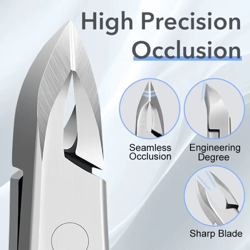 Professional Podiatrist-grade Cuticle Nipper Stainless Steel Thick Qme