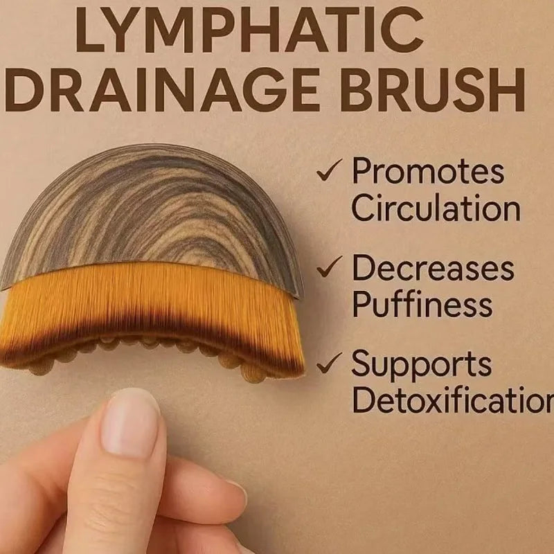 Lymphatic Drainage Brush Face Body Ergonomic Massager Tool Fits Skin Qme