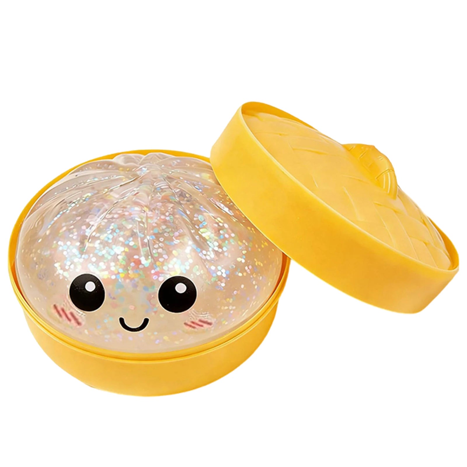 New 43 Styles Glitter Dumpling Glitter Dumpling Squishy with Box Dumplings Sensory Squeeze Toy for Stress Relief Anti-Anxiety Qme Style 4