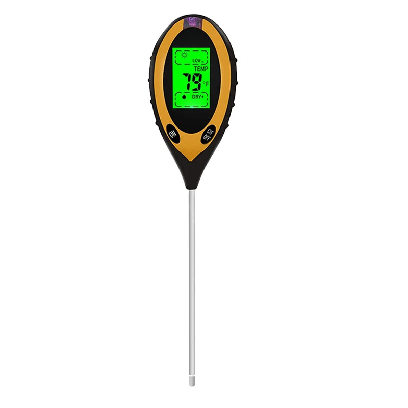 1 Soil PH Meter Tester Moisture Temperature Sunlight Intensity Qme
