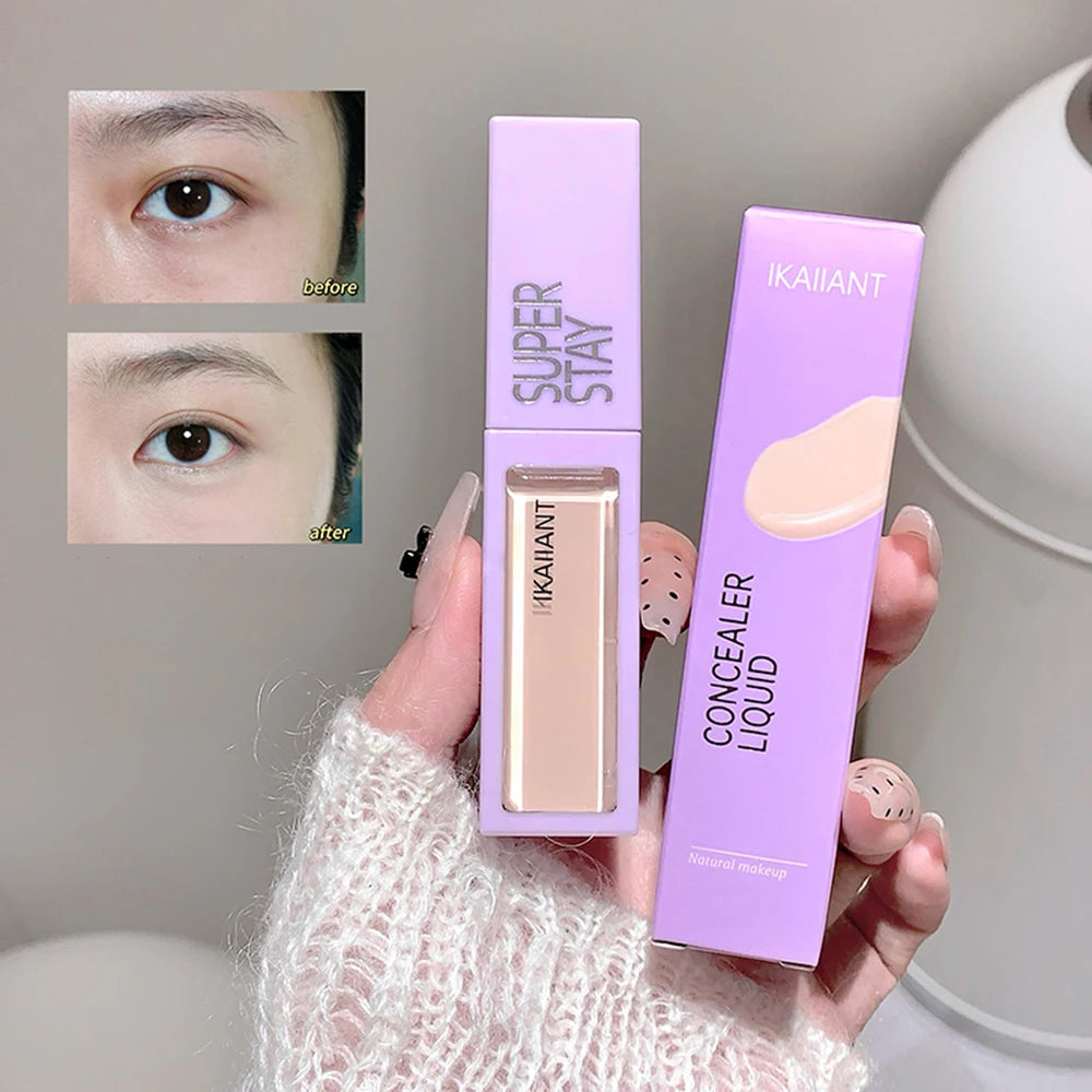 IKAIIANT Concealer Liquid Brightens Conceals Dark Circles Acne Marks Qme
