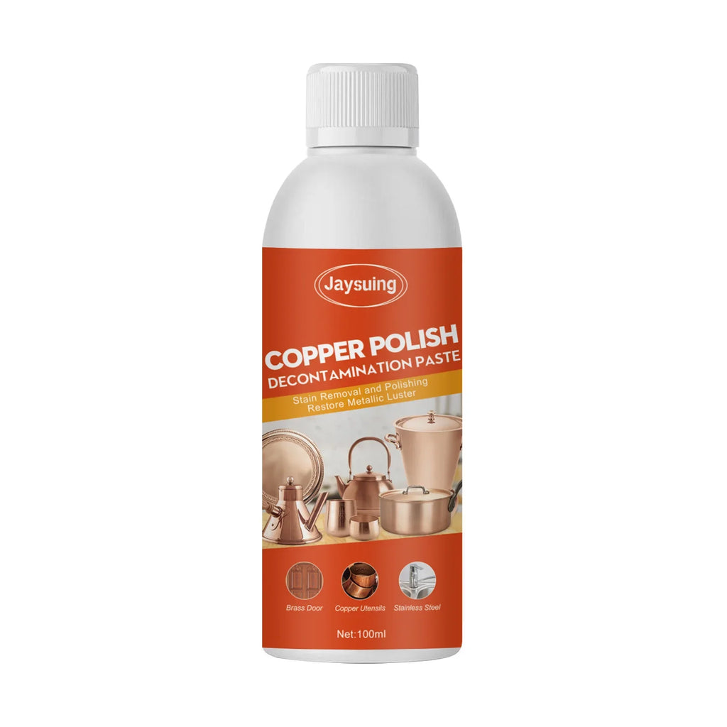 Copper Cleaner Rust Tarnish Remover Metal Stain Clean Kitchen Copperware Brassware Cleaner Copper Polish Decontamination Paste Qme 100ml