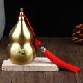 Brass Gourd Feng Shui Ornament With Tassel Feng Shui Decorative Collectible For Prosperity And Longevity Home Office Desk Decor Qme Red