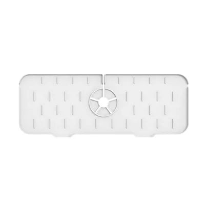 Kitchen Faucet Absorbent Mat Silicone Sink Splash Guard Water Draining Pad Countertop Protector Table Cushion Place Mat Bathroom Qme WHITE