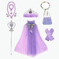 Elsa Princess Crown Magic Wand Frozen Inspired Girls Tiara Hair Qme purple