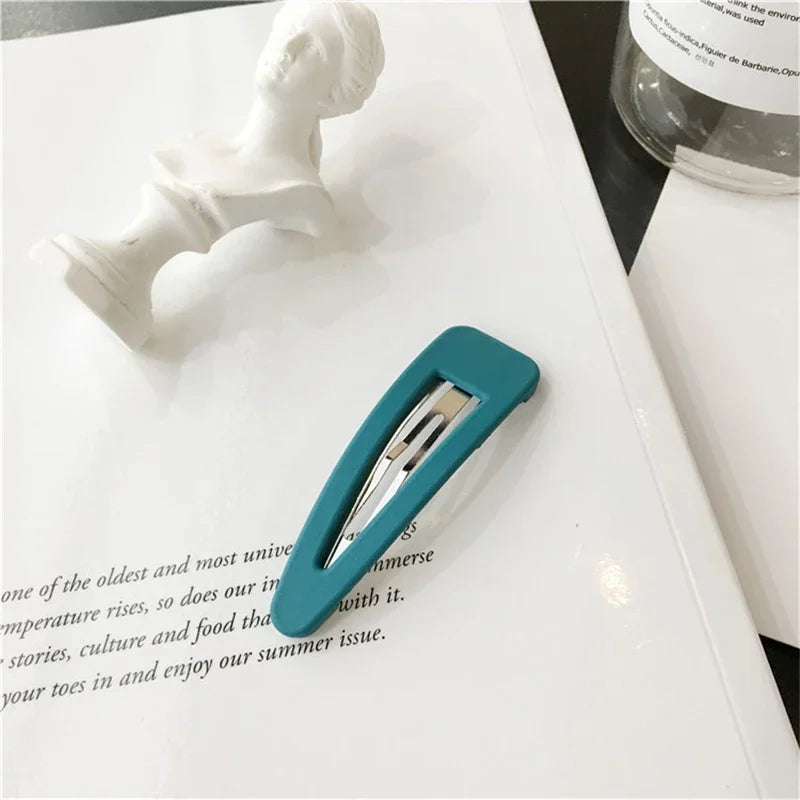 2Pcs/Set Cute Candy Colors Dripping Hairpins BB Clip Girls Children Hair Pin Barrette Accessories Women Kids Hairgrip Headdress Qme S21Blue 2Pcs