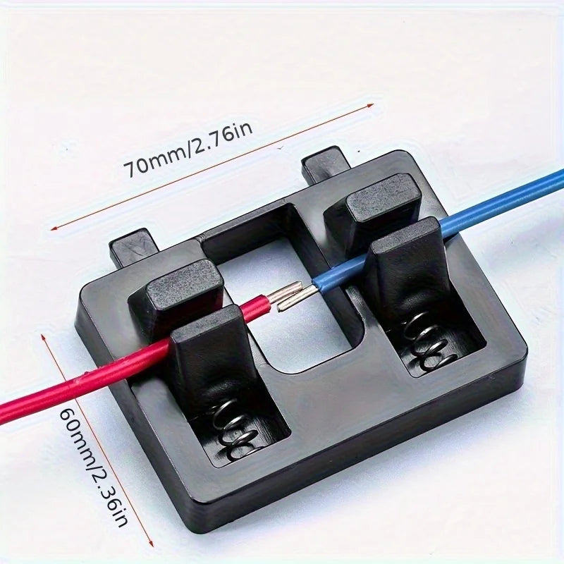 Dual Spring Wire Welding Clamp Holder,Circuit Soldering Fixing Jig Auxiliary Fixture Electronic Circuit Repair DIY SolderingTool Qme