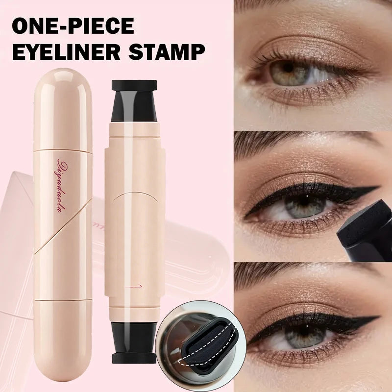 Waterproof Rotating Eyeliner Stamp Pen Sweat Proof Long Lasting Easy Qme