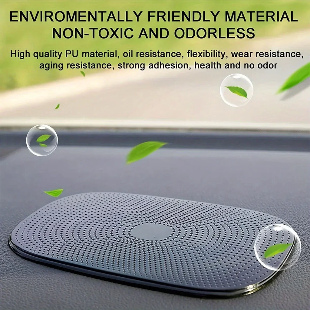 1Pcs Car Non-Slip Mat Magic Anti-Slip Slide-Proof Pad Dashboard Sticky Dash Adhesive Cell Phone Mobile Holder Black Silicone Qme