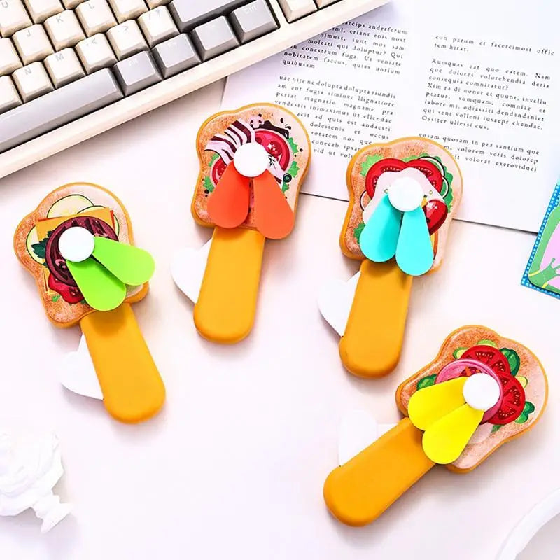 Portable Hand Pressure Fan Toys Kids Adult Birthday Random Mini Qme 1pcs randomly sentI