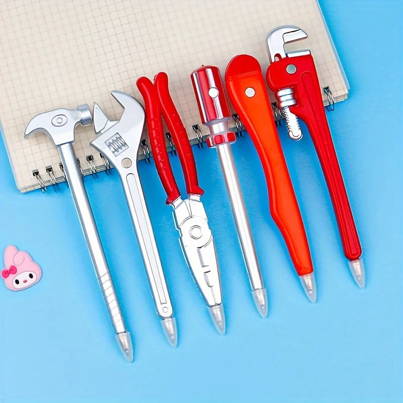 Creative Tool-shaped Ballpoint Pen Set, Novelty Hardware Tool Pens For School Office Supplies, Fun Gifts For Kids Men Qme