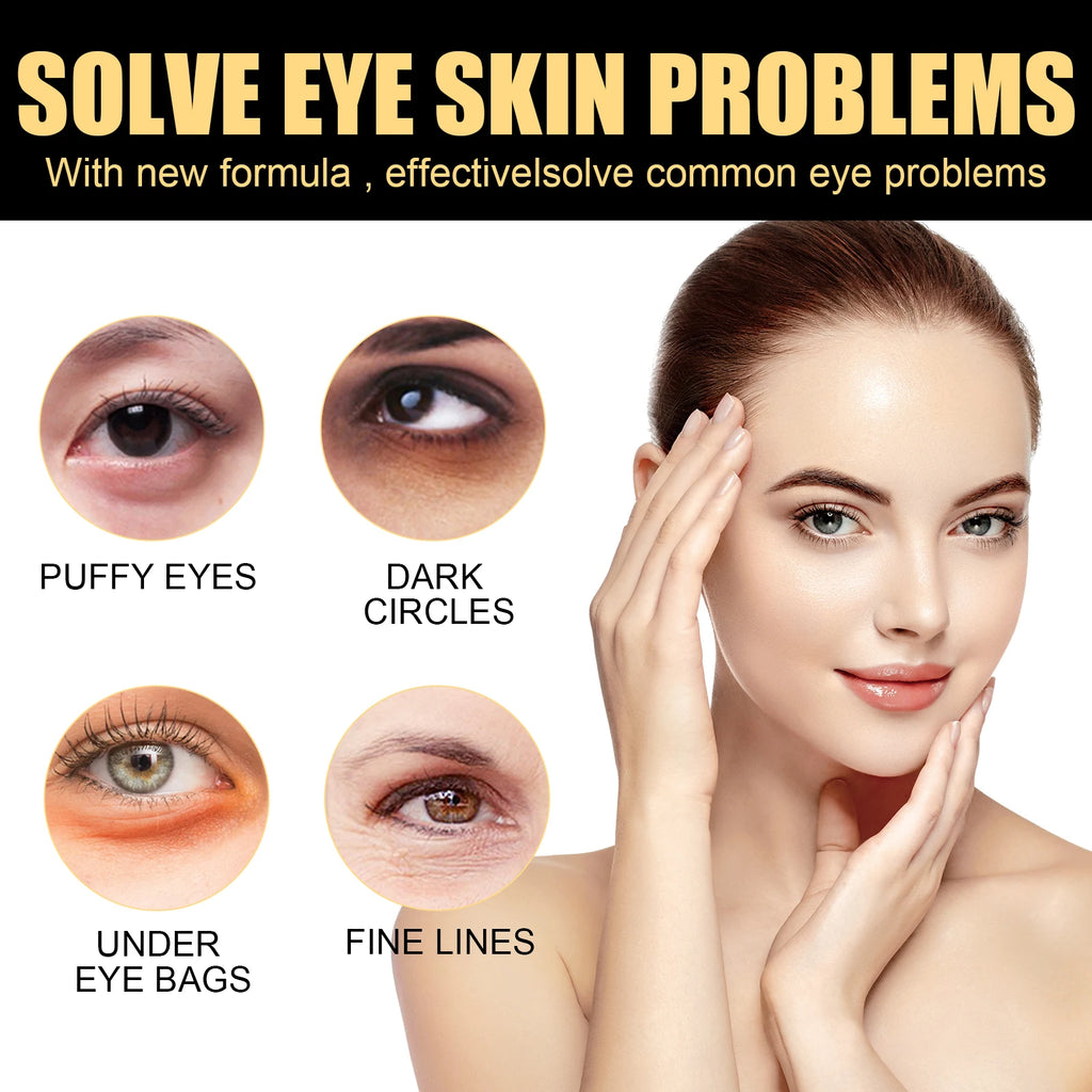 Instant Firming Eye Cream Firming Skin Around Eyes Reduce Dark Circles Eye Bags Moisturizing Eye Massage Cream Skin Care 15ml Qme