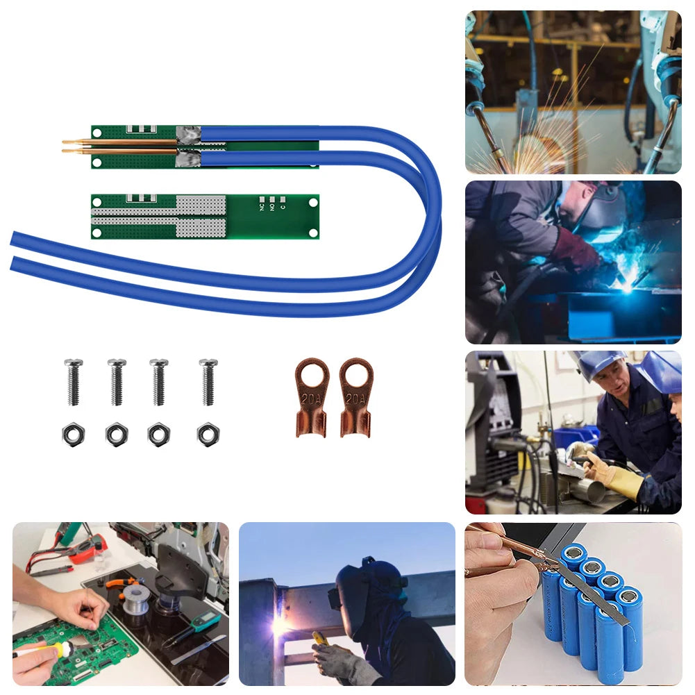 Copper Spot Welding Pen Handheld Welder Spot Welding Pin Adjustable DIY Solder Pin Antioxidant Fire Prevention for 18650 Battery Qme