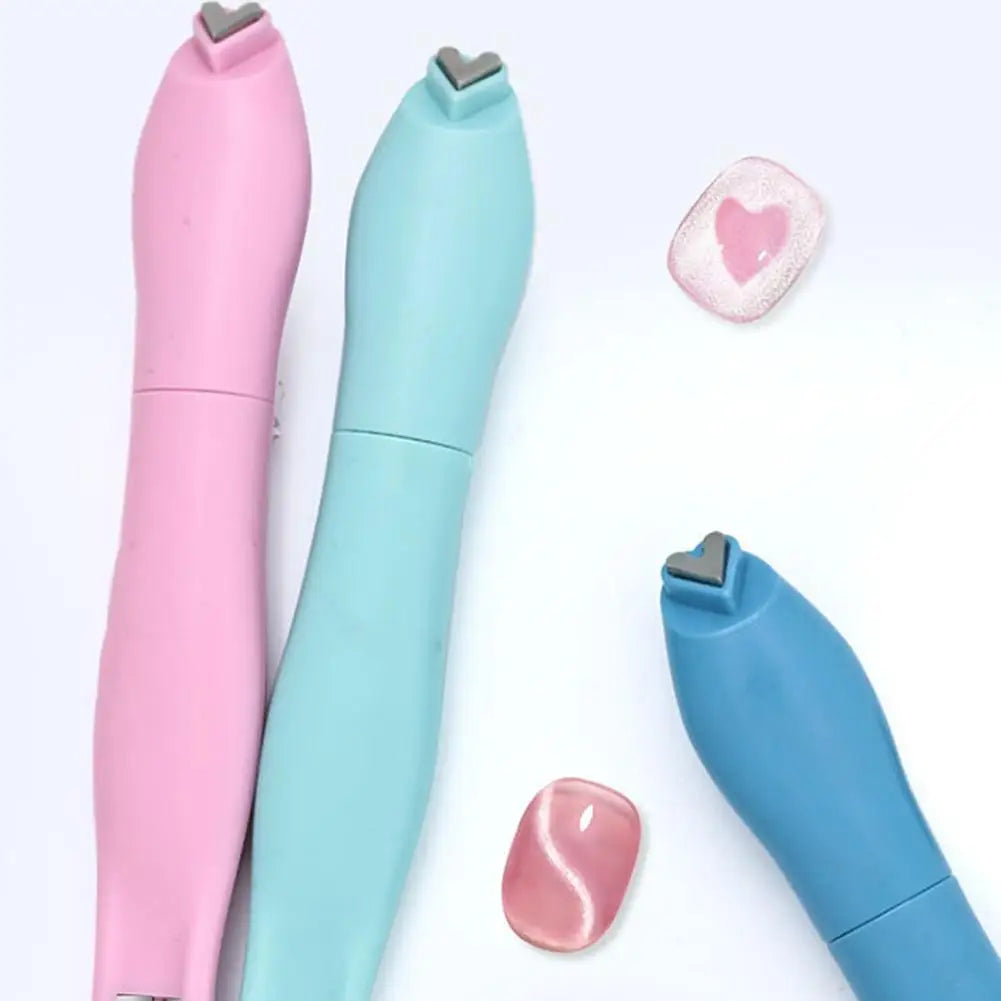 3-in-1 Heart Magnet Cat Eye Gel Polish Upgrade Magnetic Nail Art Tool Qme
