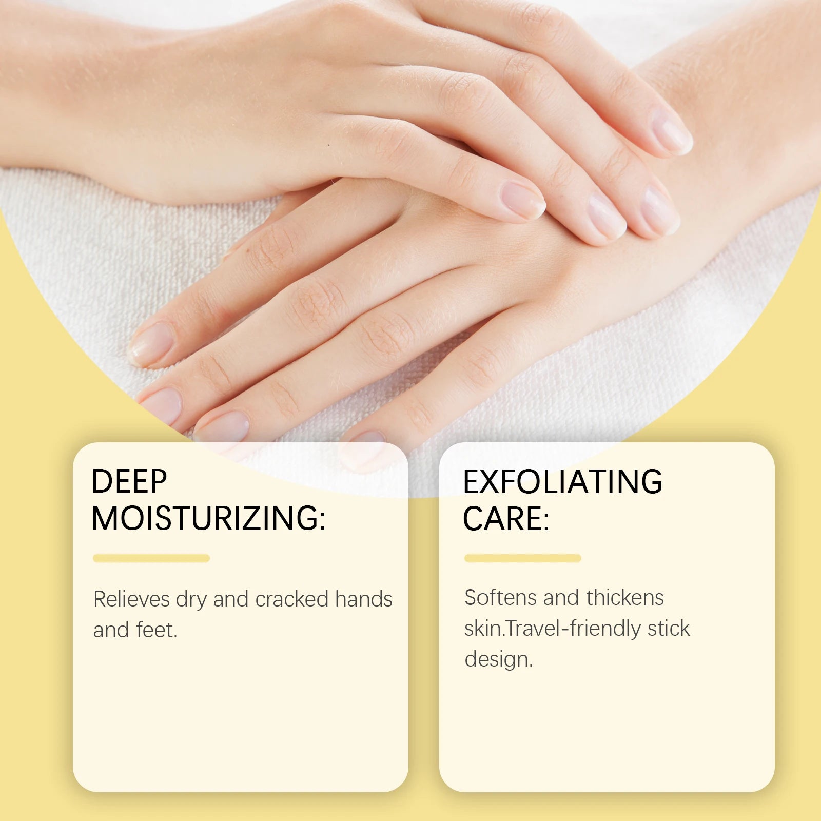 Hand Foot Moisturizing Stick Anti-Cracking Feet Exfoliating Removal Dead Skin Smooth Soft Skin Hand Feet Nourishing Care Balm Qme