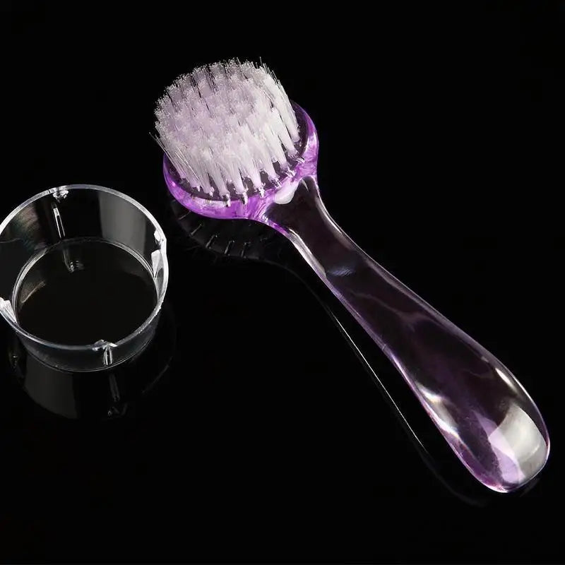 Soft Nail Brush Dust Cleaning Fingernails Handle Fingernail Manicure Qme